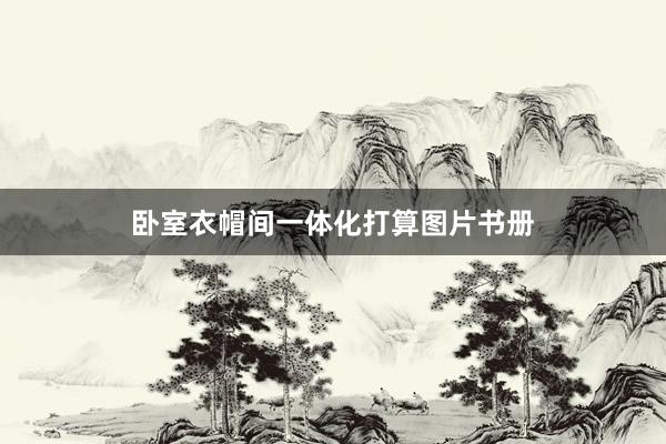 卧室衣帽间一体化打算图片书册